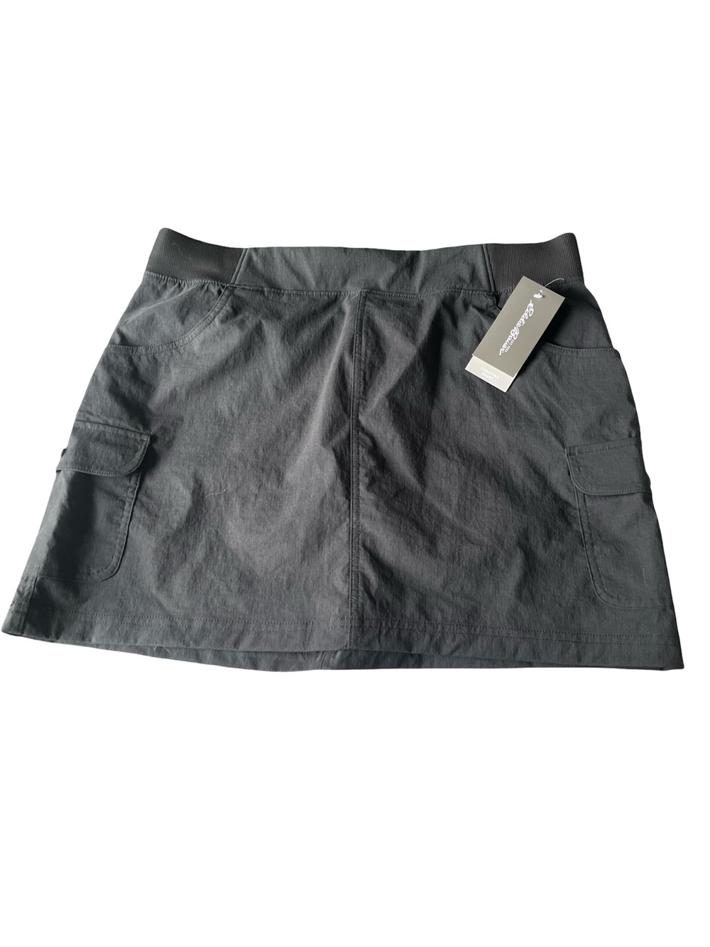 NEW Eddie Bauer Christine Skort Black Athletic Tenniscore Womens Size Large